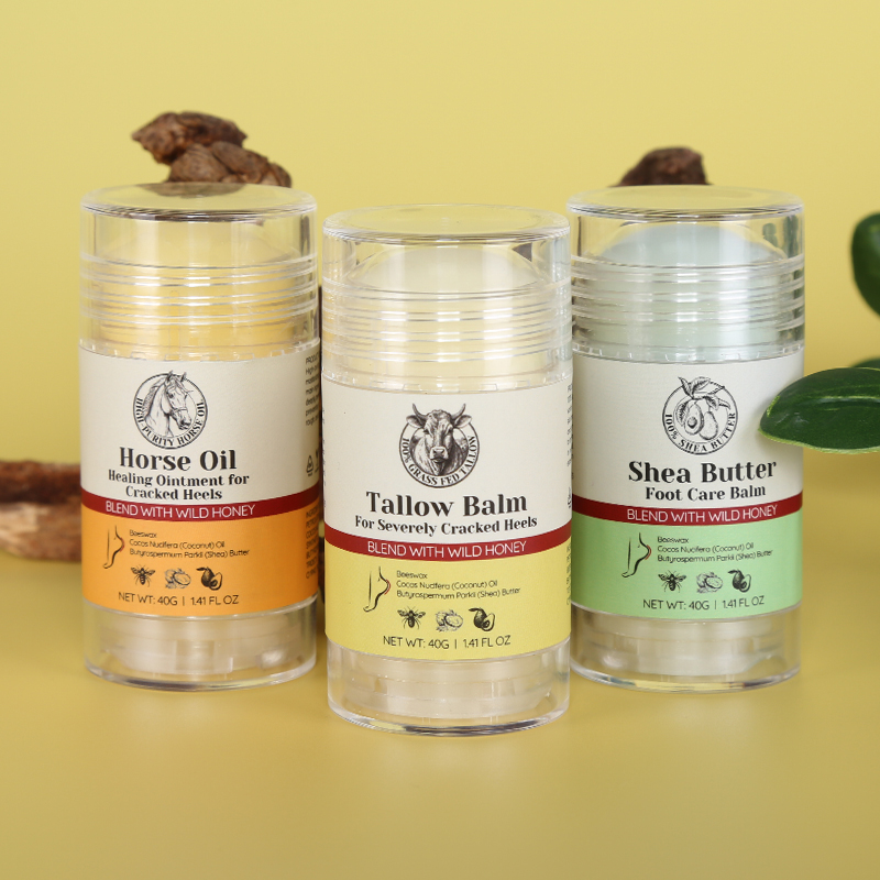 Beeswax Dead Skin Foot Callus Remover Foot Cream Care Stick Cracked Heel Repair Whipped Beef Tallow for Dry Feet - 4